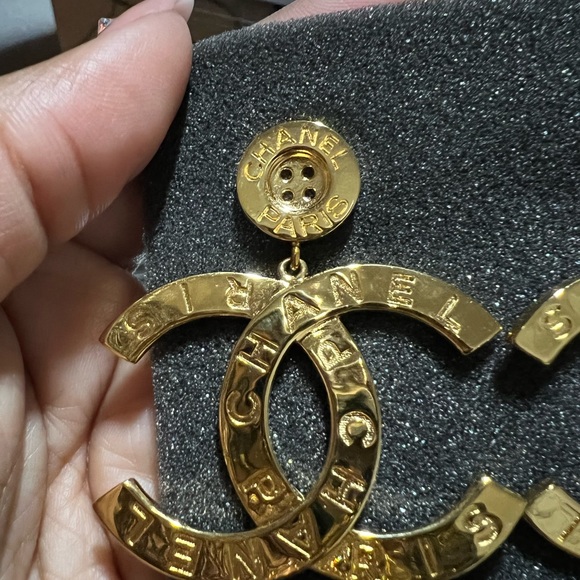 Chanel Button Drop Earrings - Picture 4 of 8